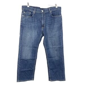 Levis Men Size 40 x 30 Jeans Dark Wash Pants 559 Relaxed Straight Pants Stretch